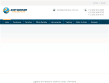 Tablet Screenshot of eximbroker.com.mx